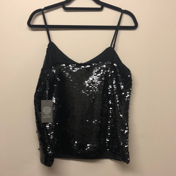 COPY - Vince Camuto black sequin cami top - Picture 7 of 11